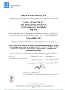 Certificado Oshas 18.001 Laboratorio Oxital